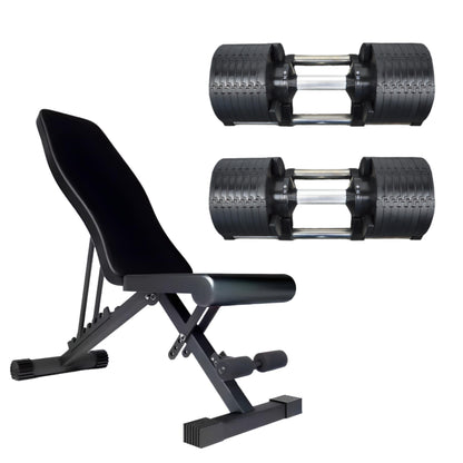 32kg Adjustable Dumbbell Pair 2kg Increments
