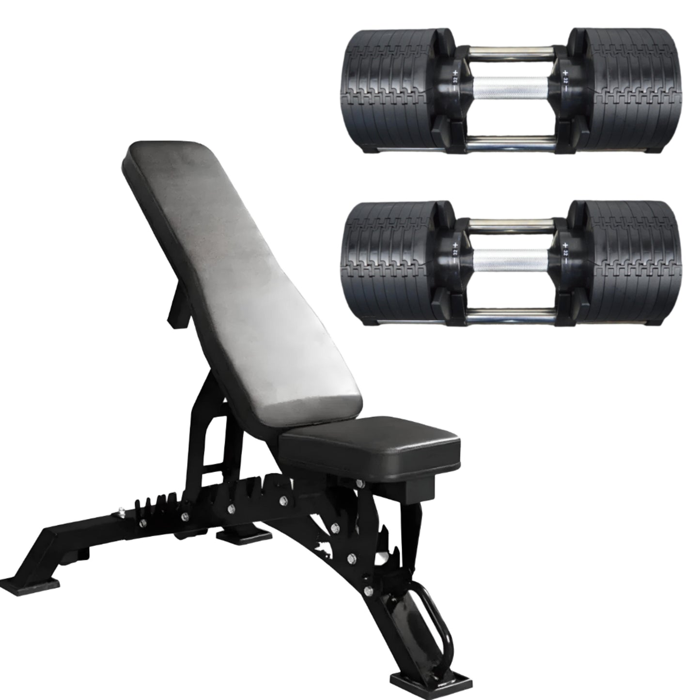 32kg Adjustable Dumbbell Pair 2kg Increments