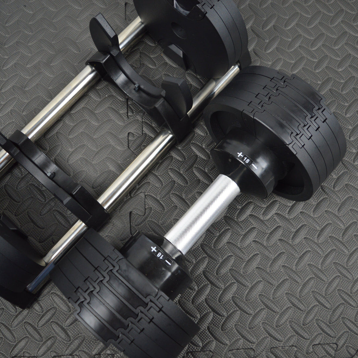 32kg Adjustable Dumbbell Pair 4kg Increments