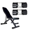 32kg Adjustable Dumbbell Pair 4kg Increments