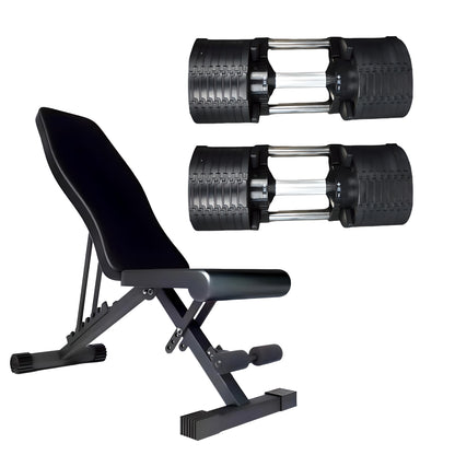 32kg Adjustable Dumbbell Pair 4kg Increments