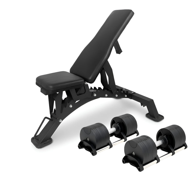 32kg Adjustable Dumbbell Pair 4kg Increments