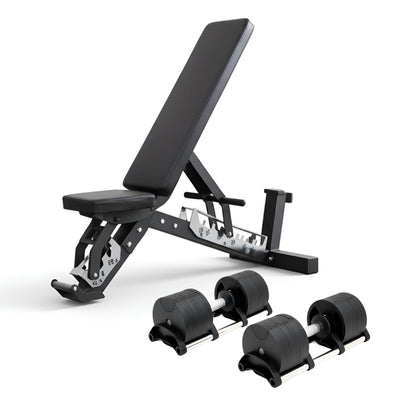 32kg Adjustable Dumbbell Pair 4kg Increments