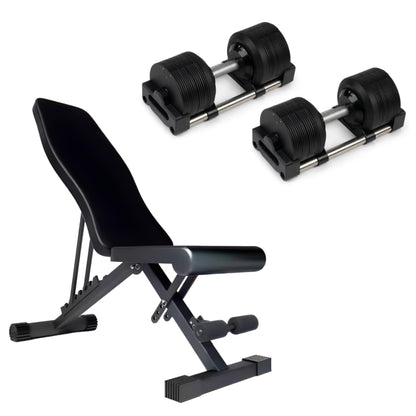32kg Adjustable Dumbbells Pair with 1kg Increments