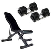 36kg Adjustable Dumbbells Pair with 1kg Increments