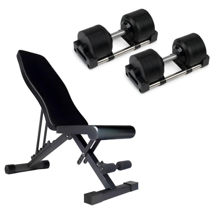 36kg Adjustable Dumbbells Pair with 1kg Increments