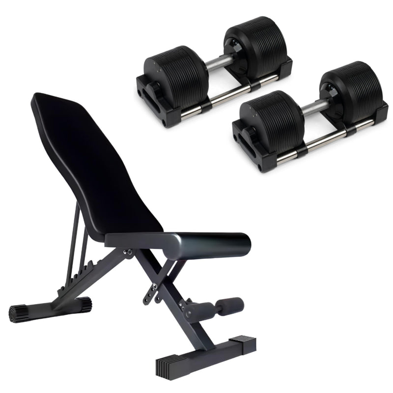 36kg Adjustable Dumbbells Pair with 1kg Increments