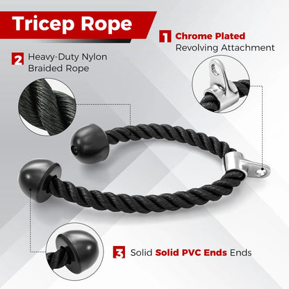 4 Set Cable Machine Attachments