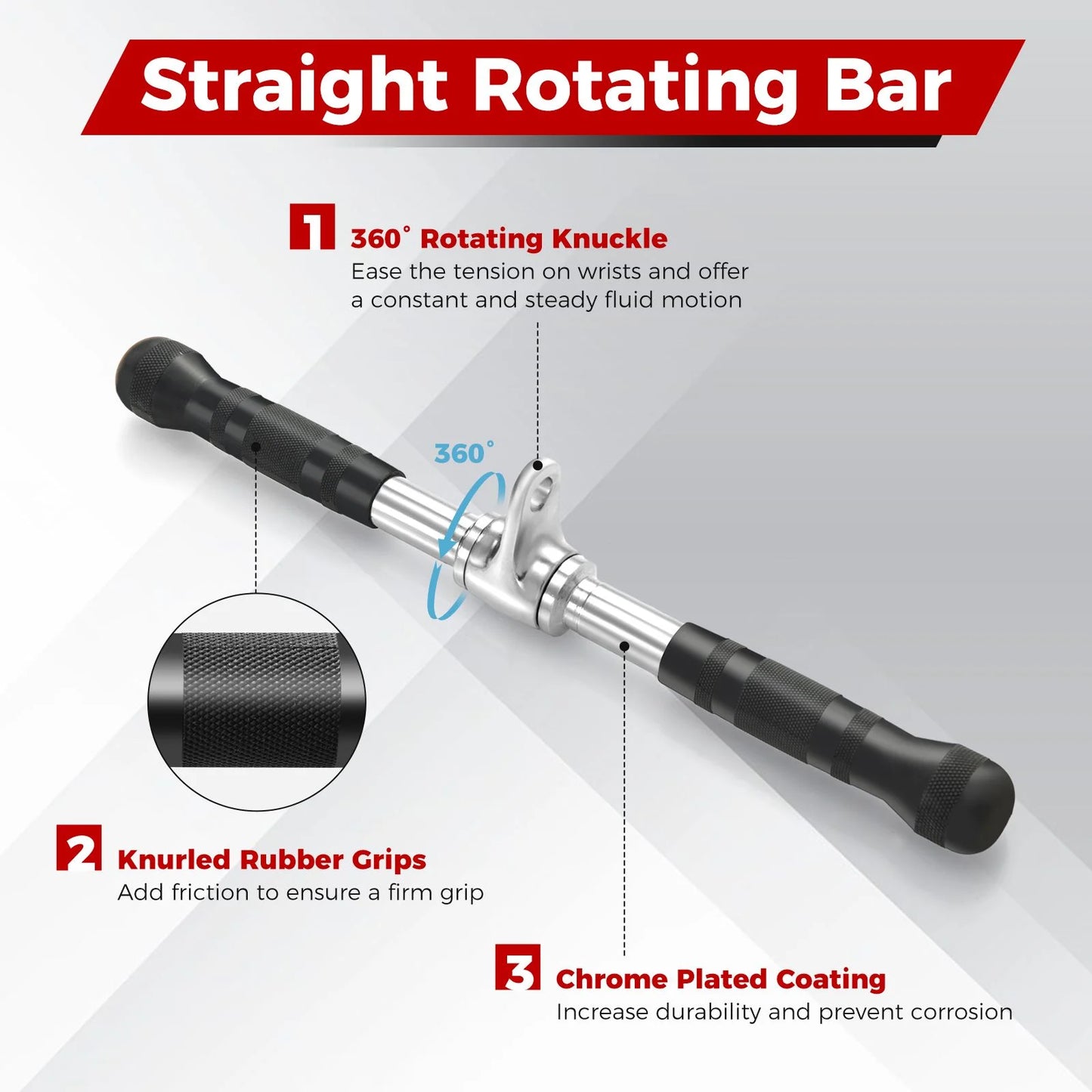4 Set Cable Machine Attachments