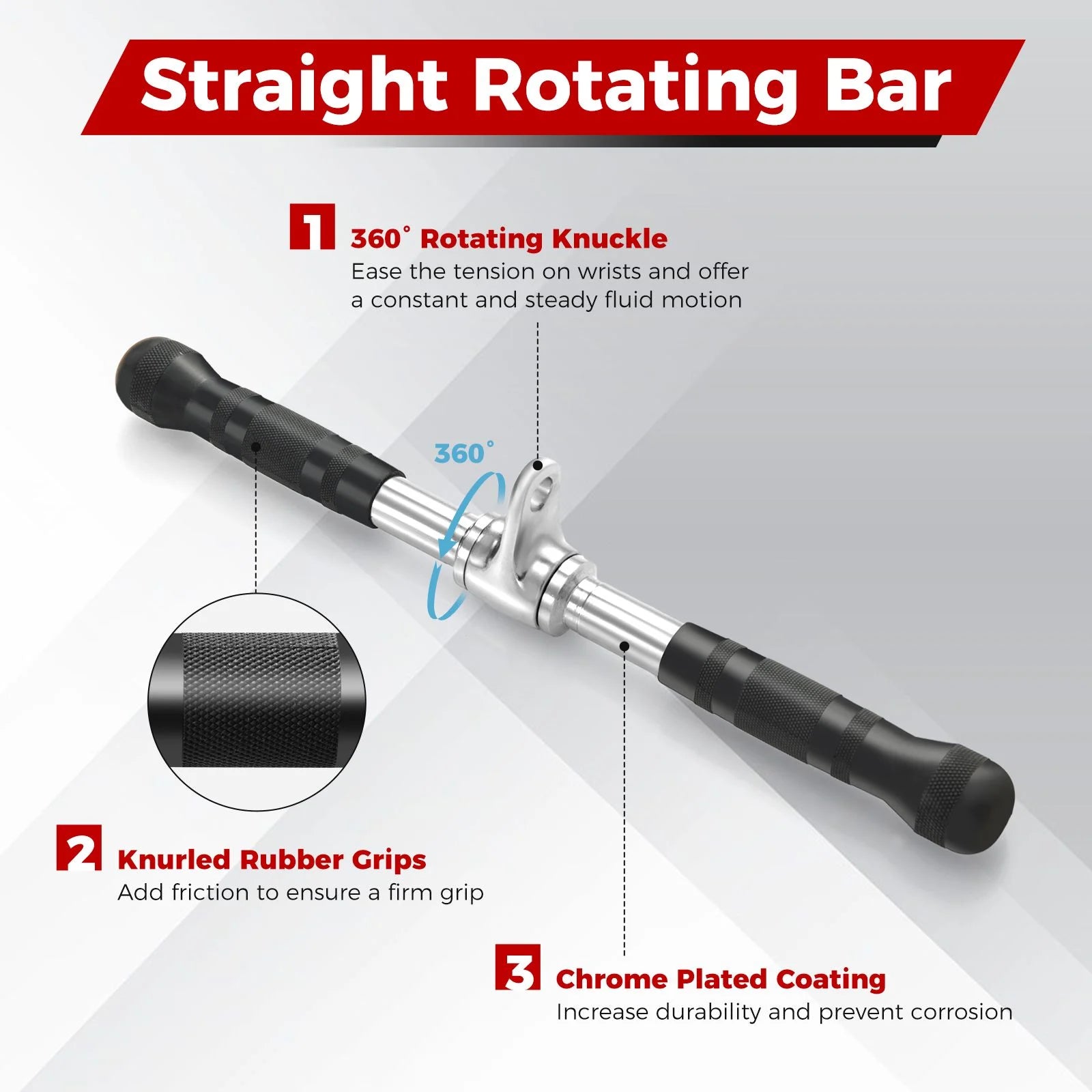 4 Set Cable Machine Attachments
