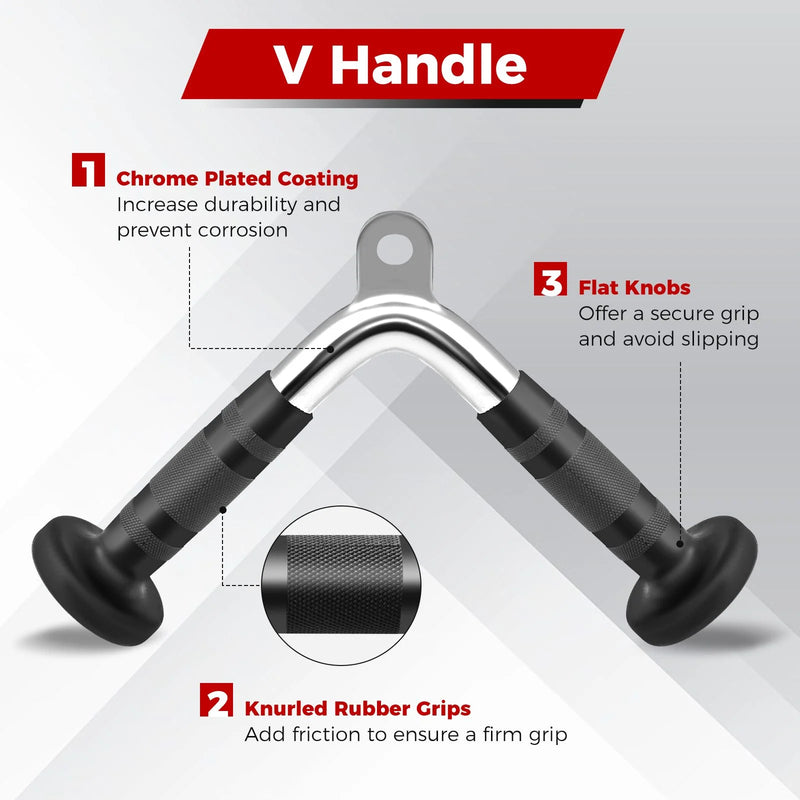 4 Set Cable Machine Attachments