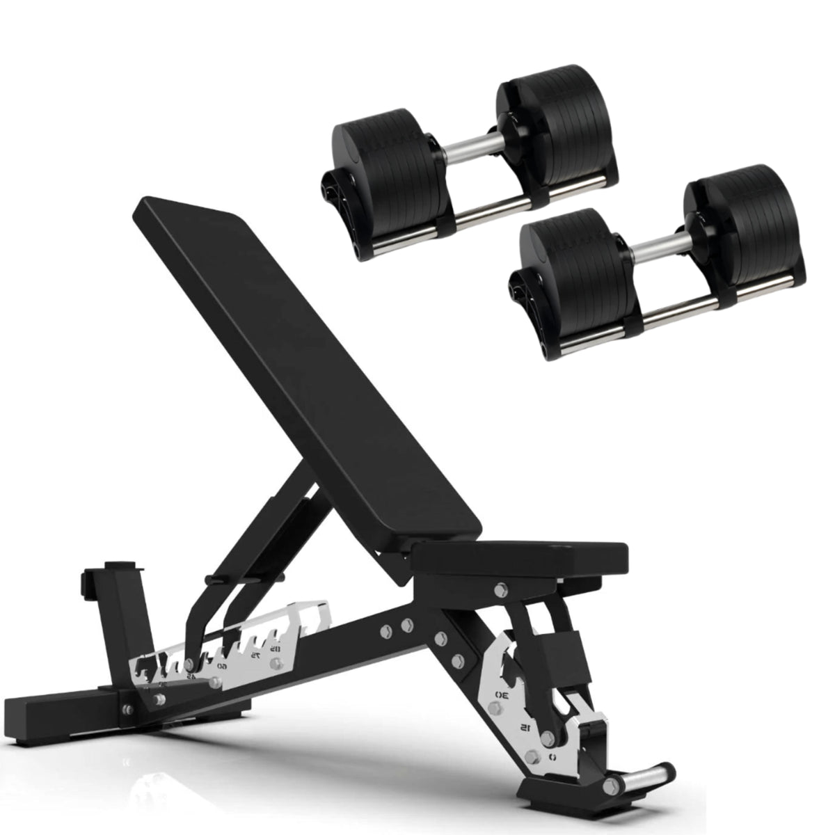 40kg Adjustable Dumbbell Pair 2.5kg Increments