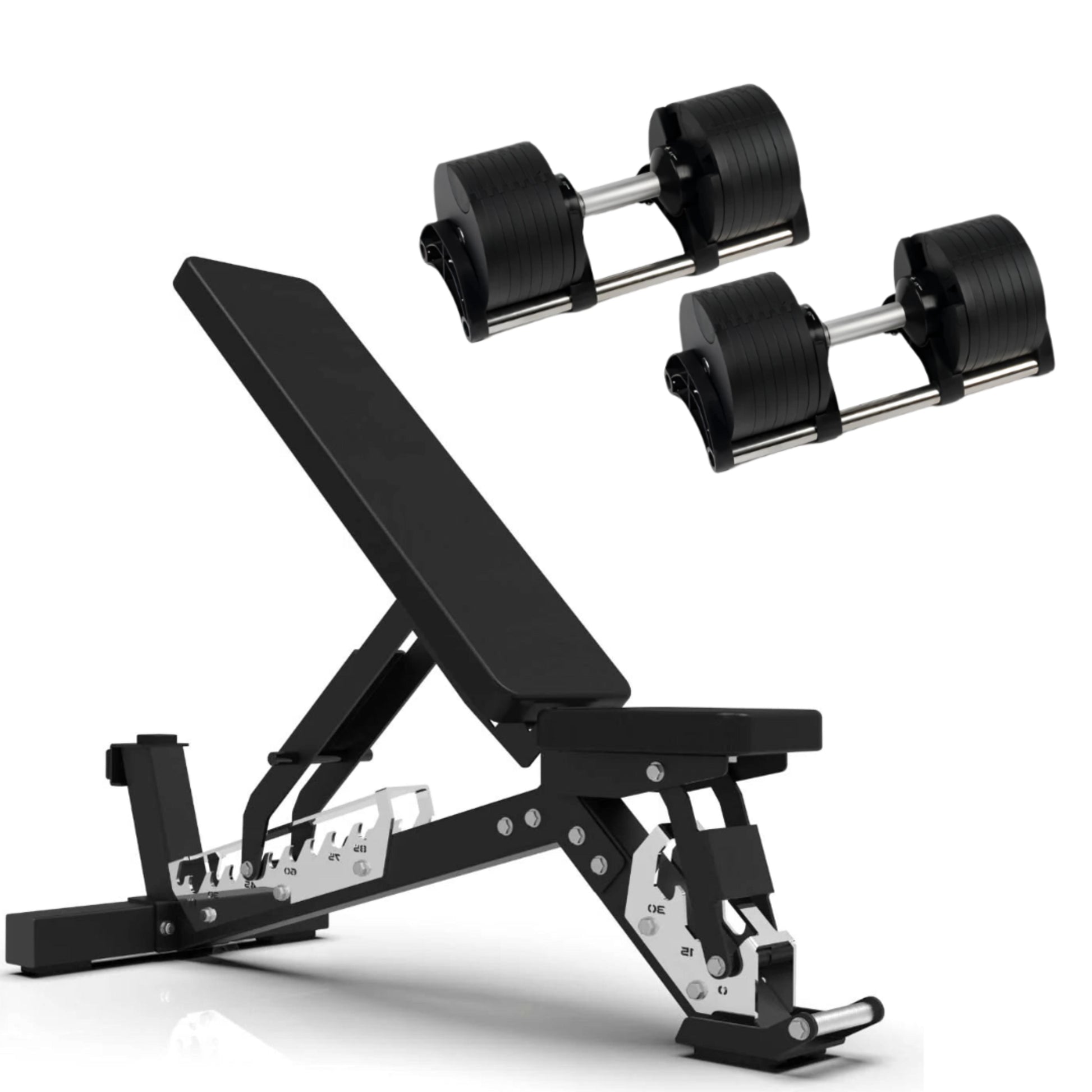 40kg Adjustable Dumbbell Pair 2.5kg Increments