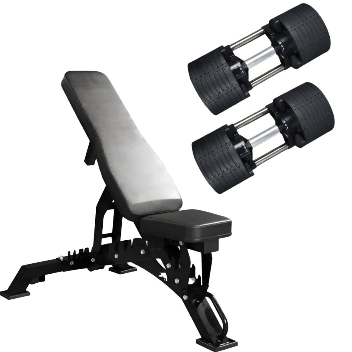 40kg Adjustable Dumbbell Pair 4kg Increments