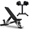 40kg Adjustable Dumbbell Pair 4kg Increments