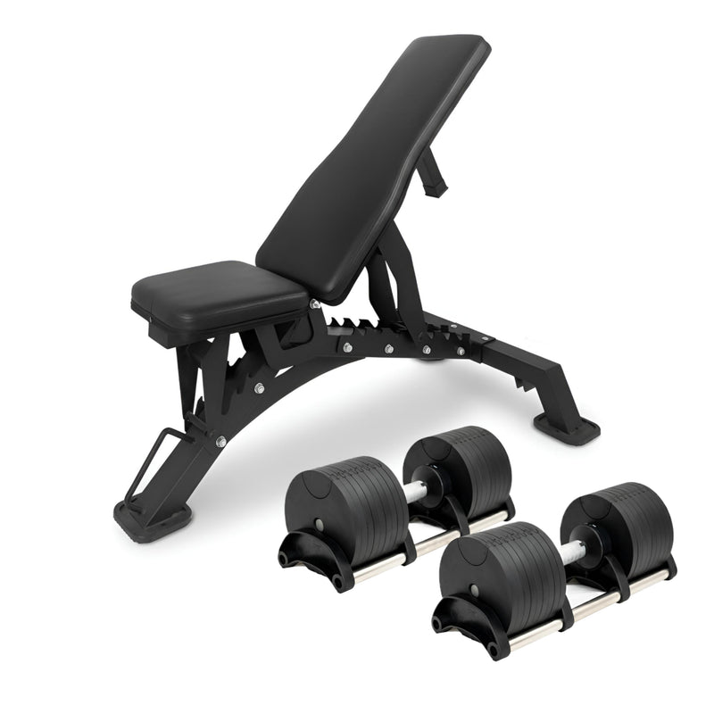 40kg Adjustable Dumbbell Pair 4kg Increments