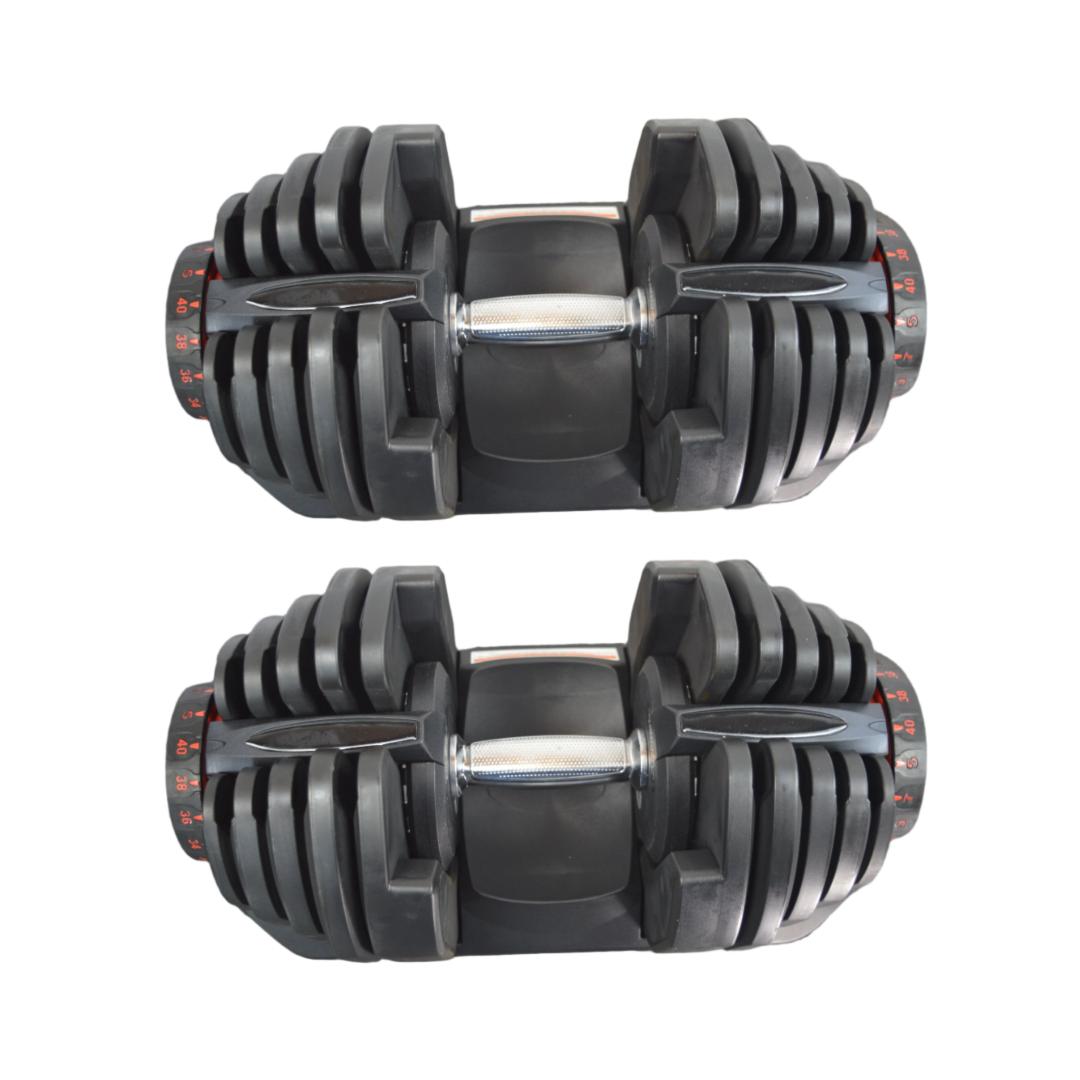 40kg Adjustable Dumbbells Pair