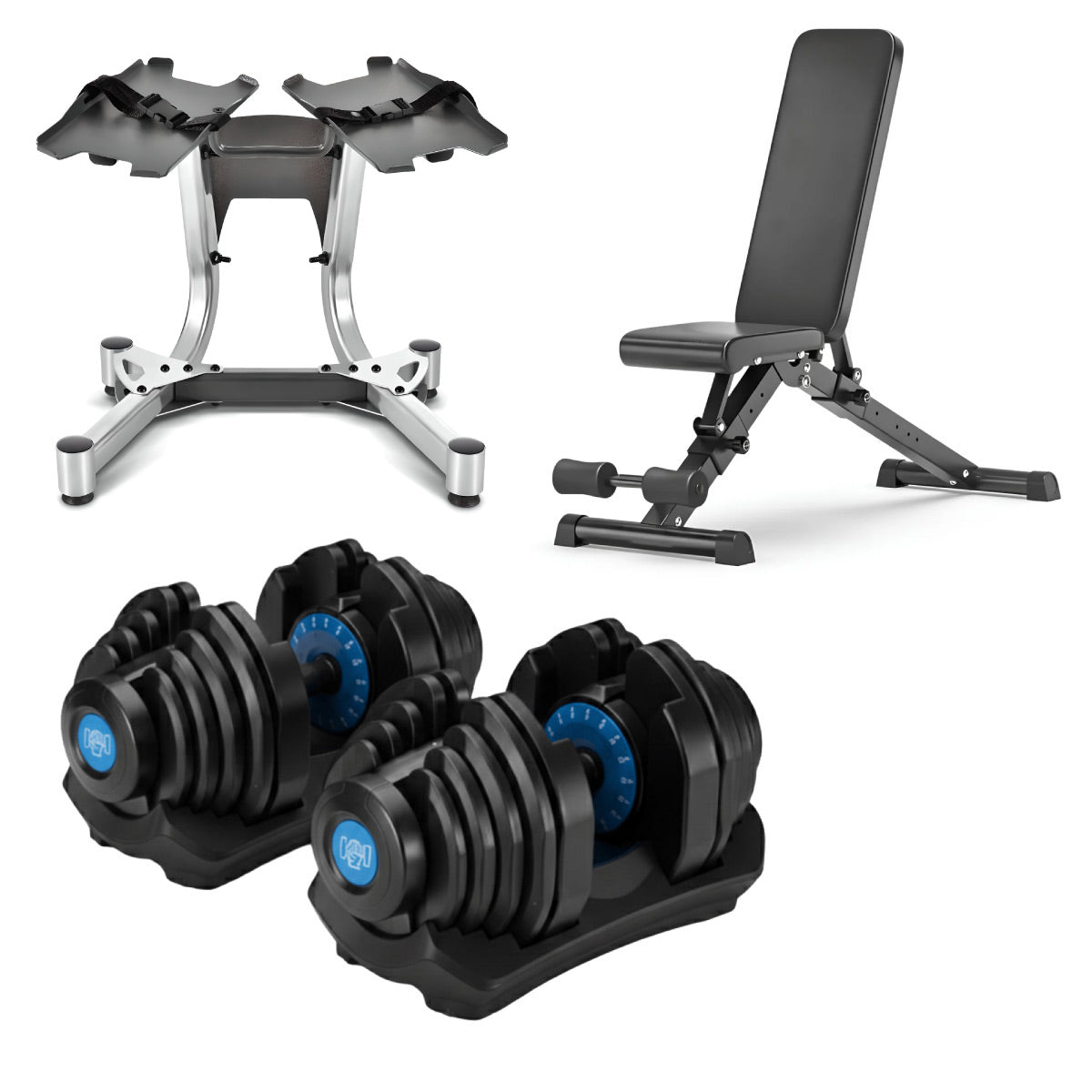 40kg Adjustable Dumbbells Pair (New Colours)