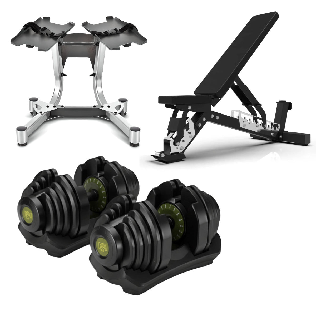 40kg Adjustable Dumbbells Pair (New Colours)