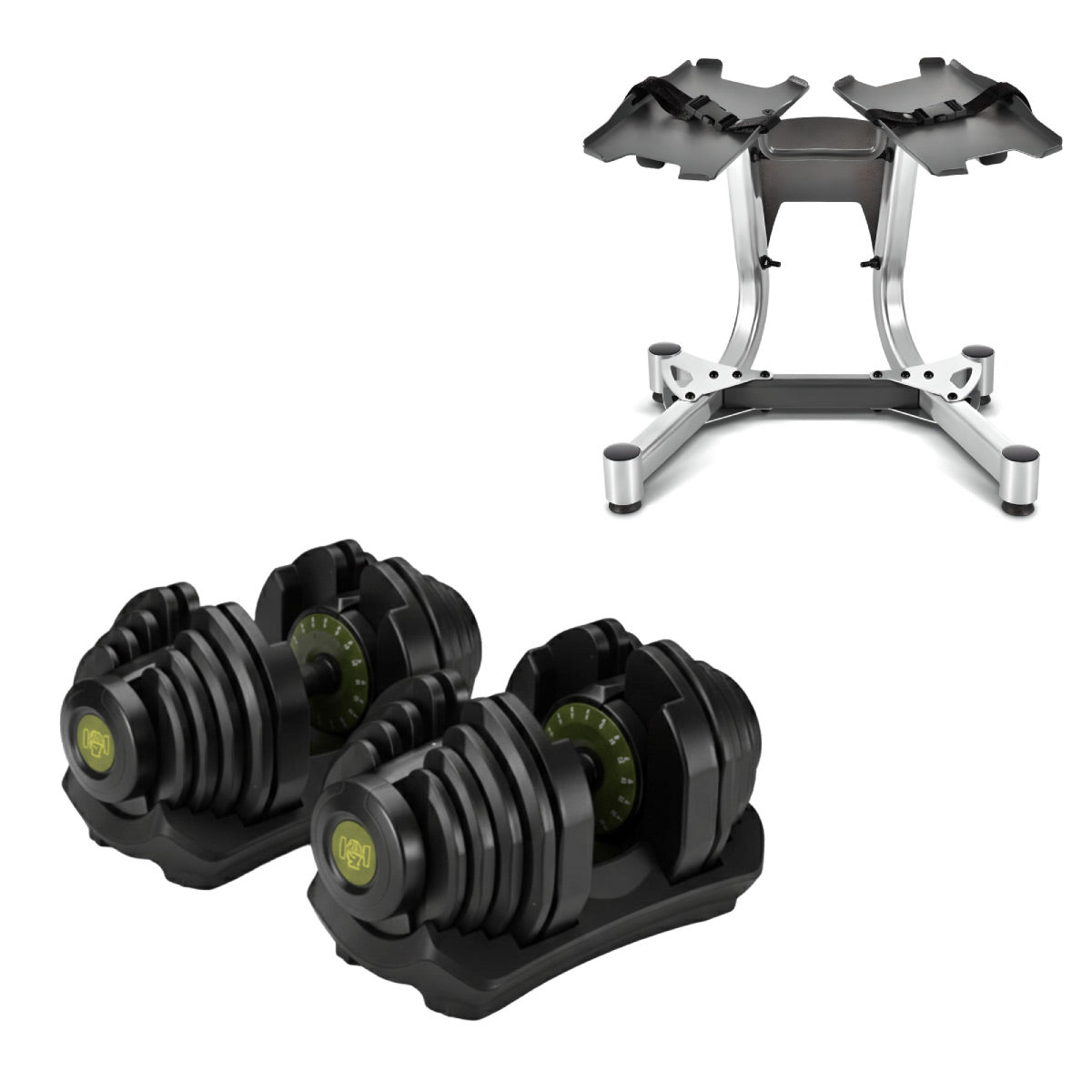 40kg Adjustable Dumbbells Pair (New Colours)