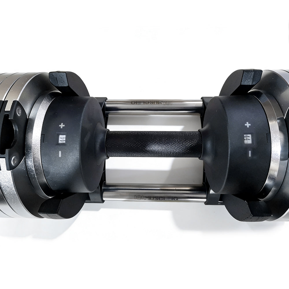 Adjustable Dumbbells 24/36/44kg Pair with 2kg Increments new design sliver