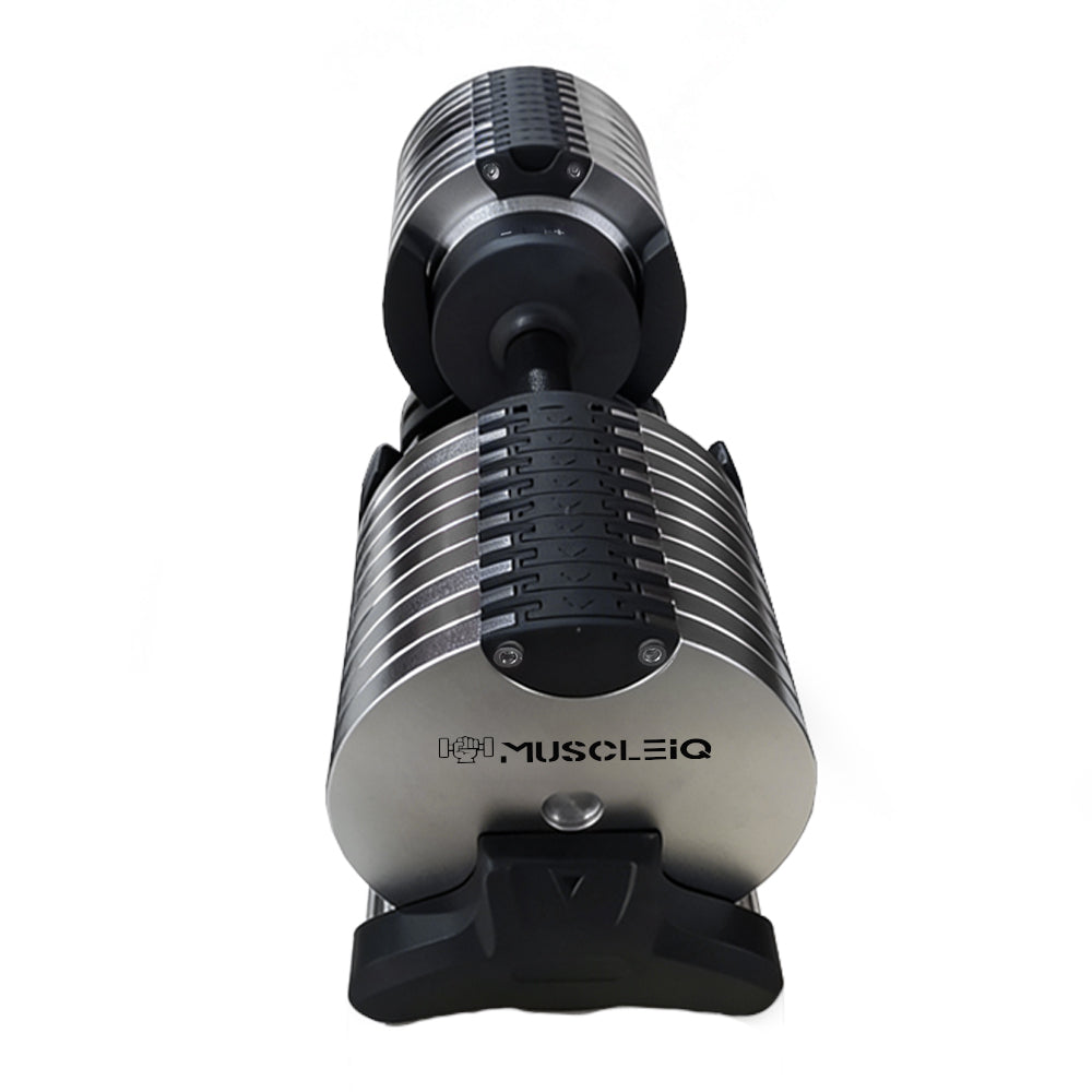 Adjustable Dumbbells 24/36/44kg Pair with 2kg Increments new design sliver