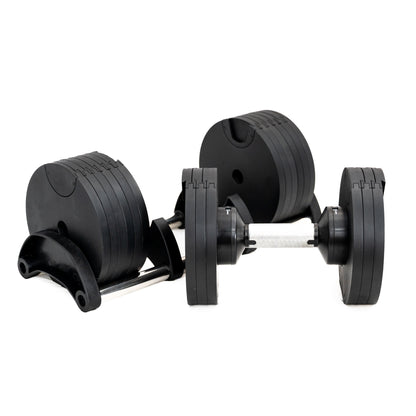 45KG Adjustable Dumbbells Pair 5kg Increments