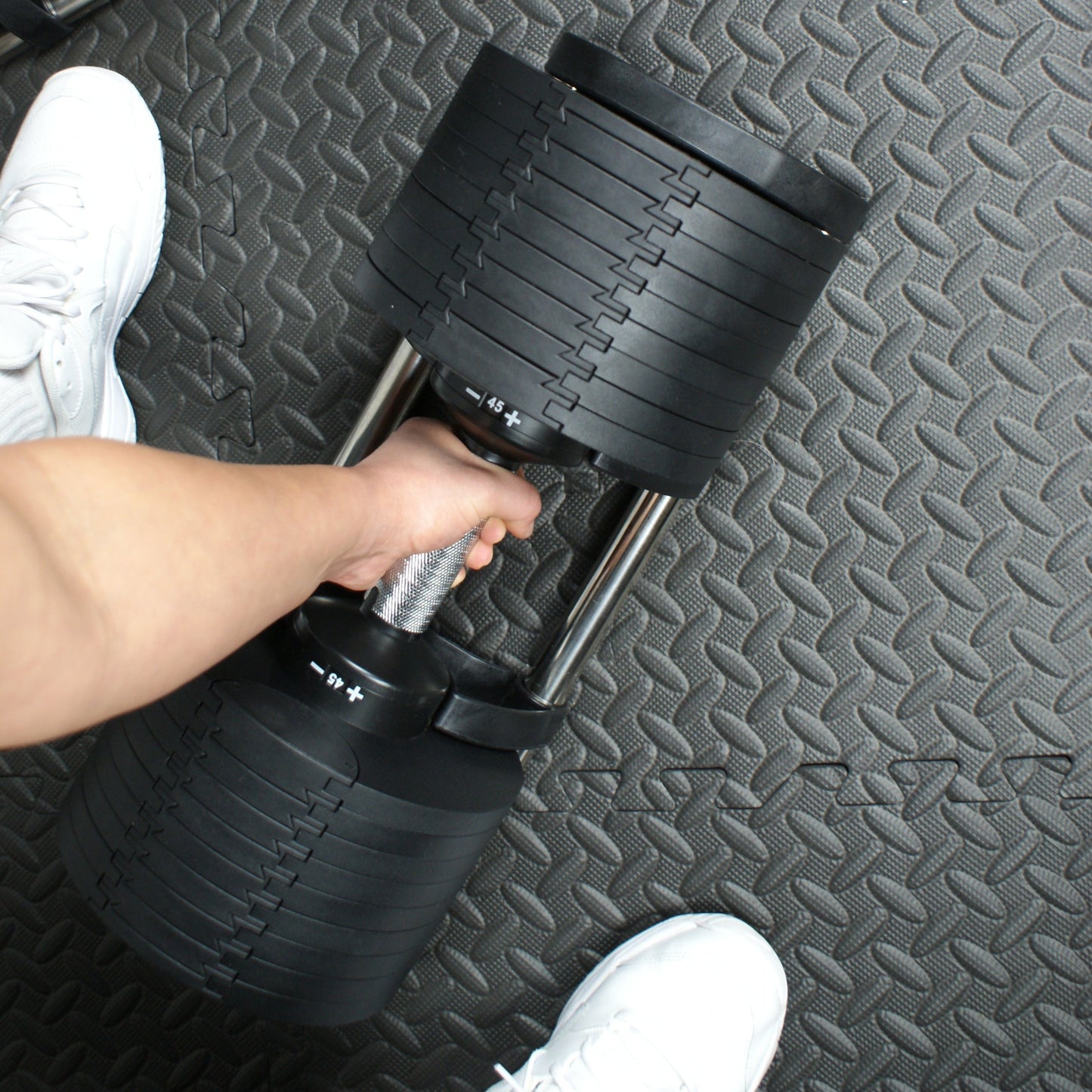 45KG Adjustable Dumbbells Pair 5kg Increments