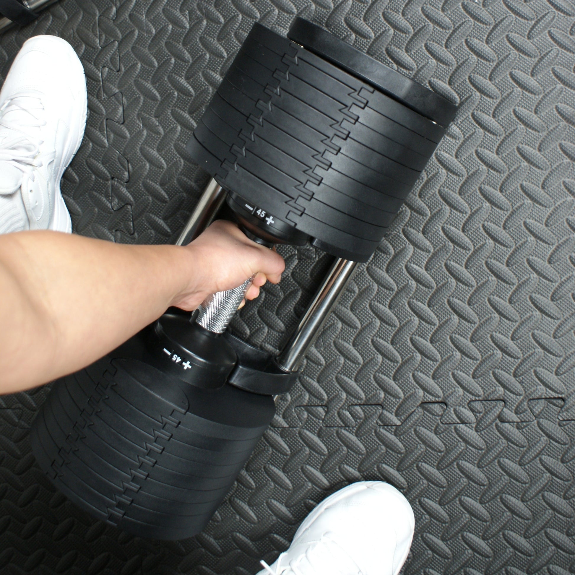 45KG Adjustable Dumbbells Pair 5kg Increments