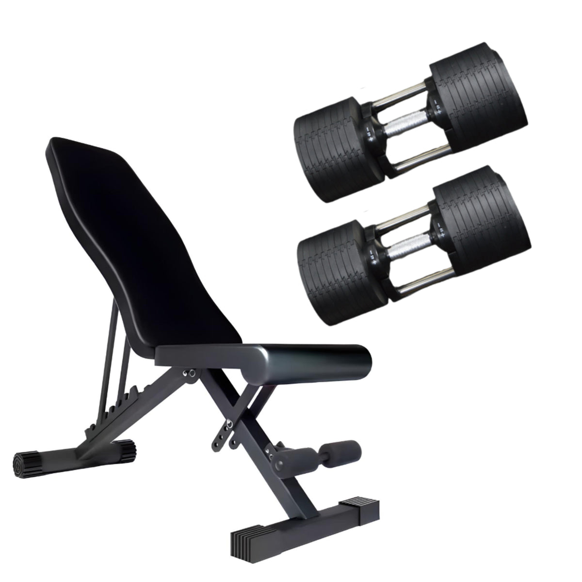 45KG Adjustable Dumbbells Pair 5kg Increments