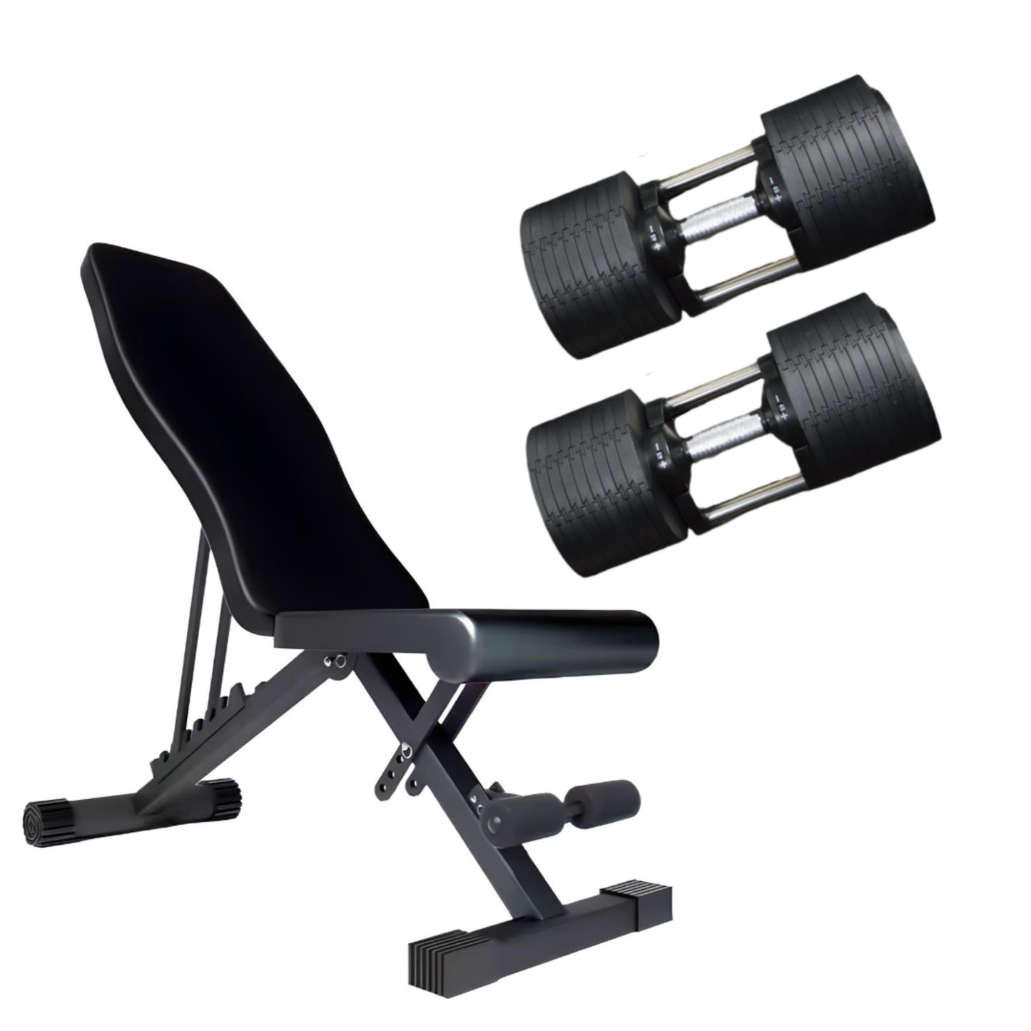 45KG Adjustable Dumbbells Pair 5kg Increments