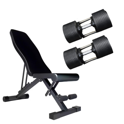 45KG Adjustable Dumbbells Pair 5kg Increments