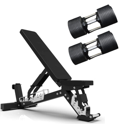 45KG Adjustable Dumbbells Pair 5kg Increments