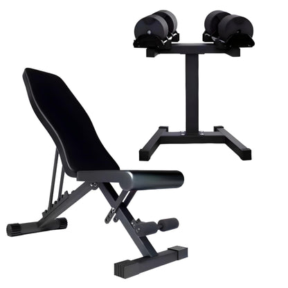 45KG Adjustable Dumbbells Pair 5kg Increments