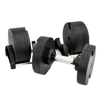45KG Adjustable Dumbbells Pair 5kg Increments