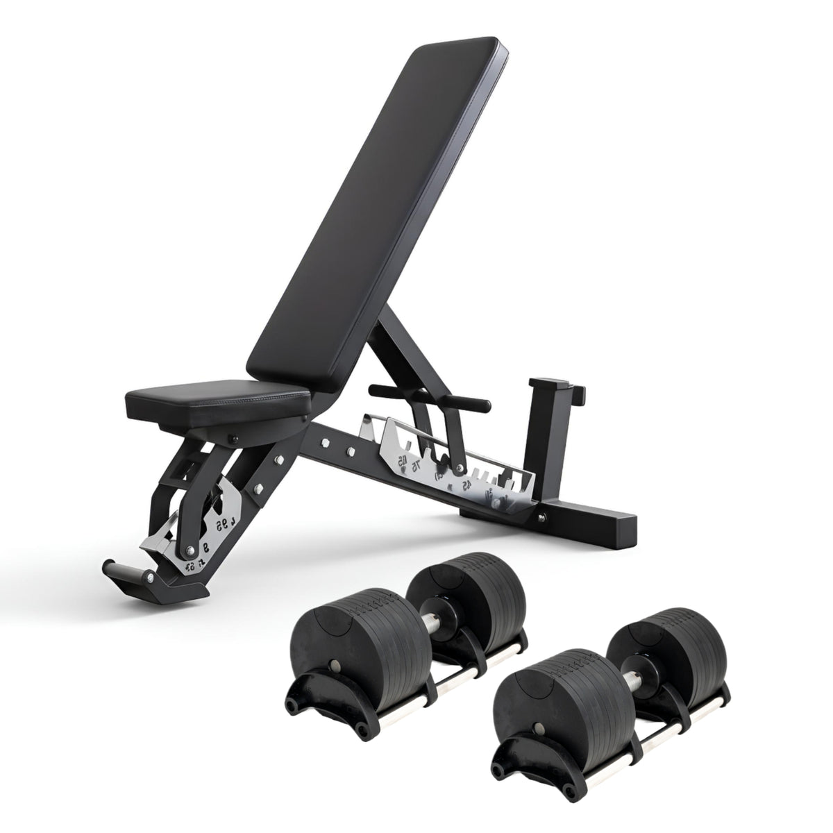 45KG Adjustable Dumbbells Pair 5kg Increments