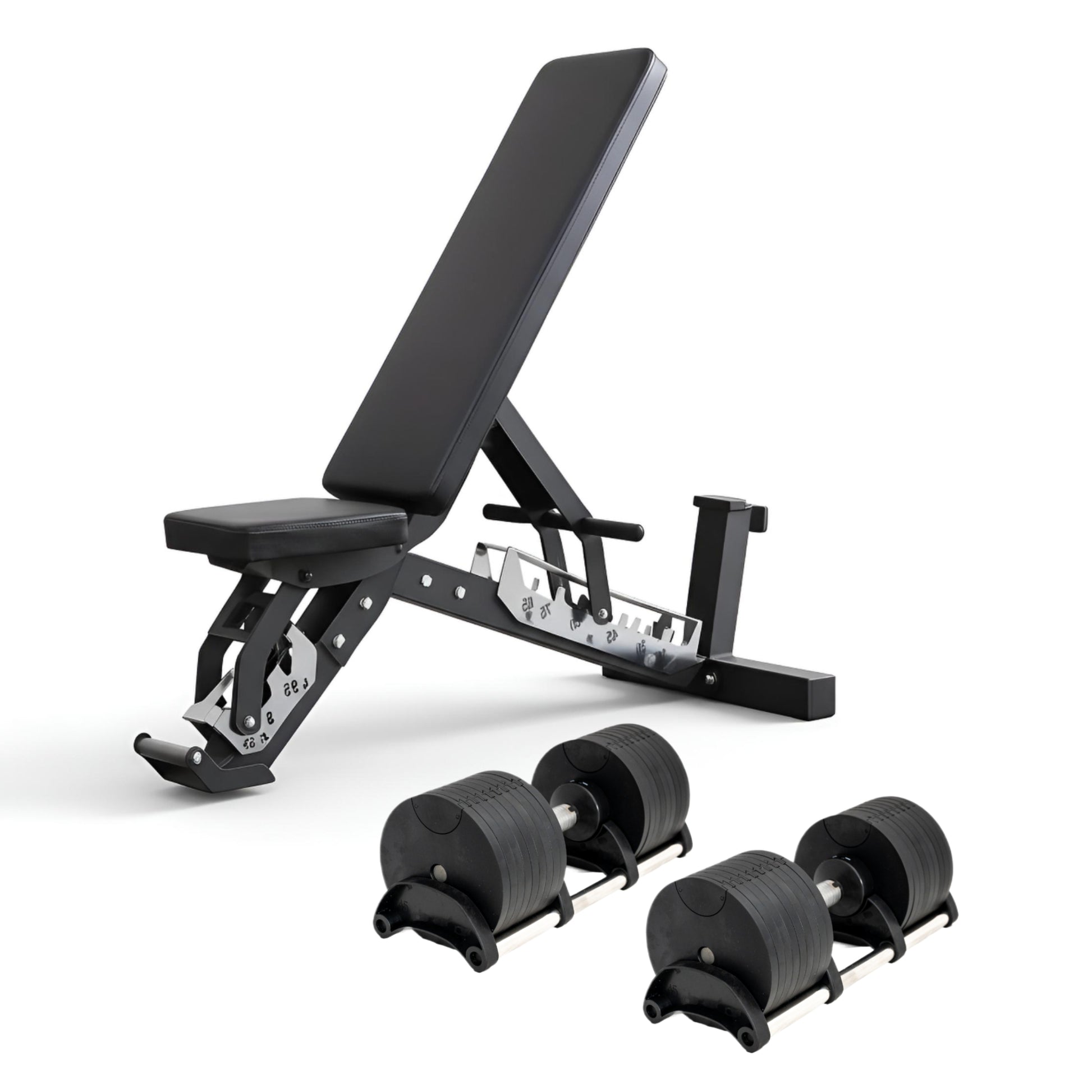 45KG Adjustable Dumbbells Pair 5kg Increments