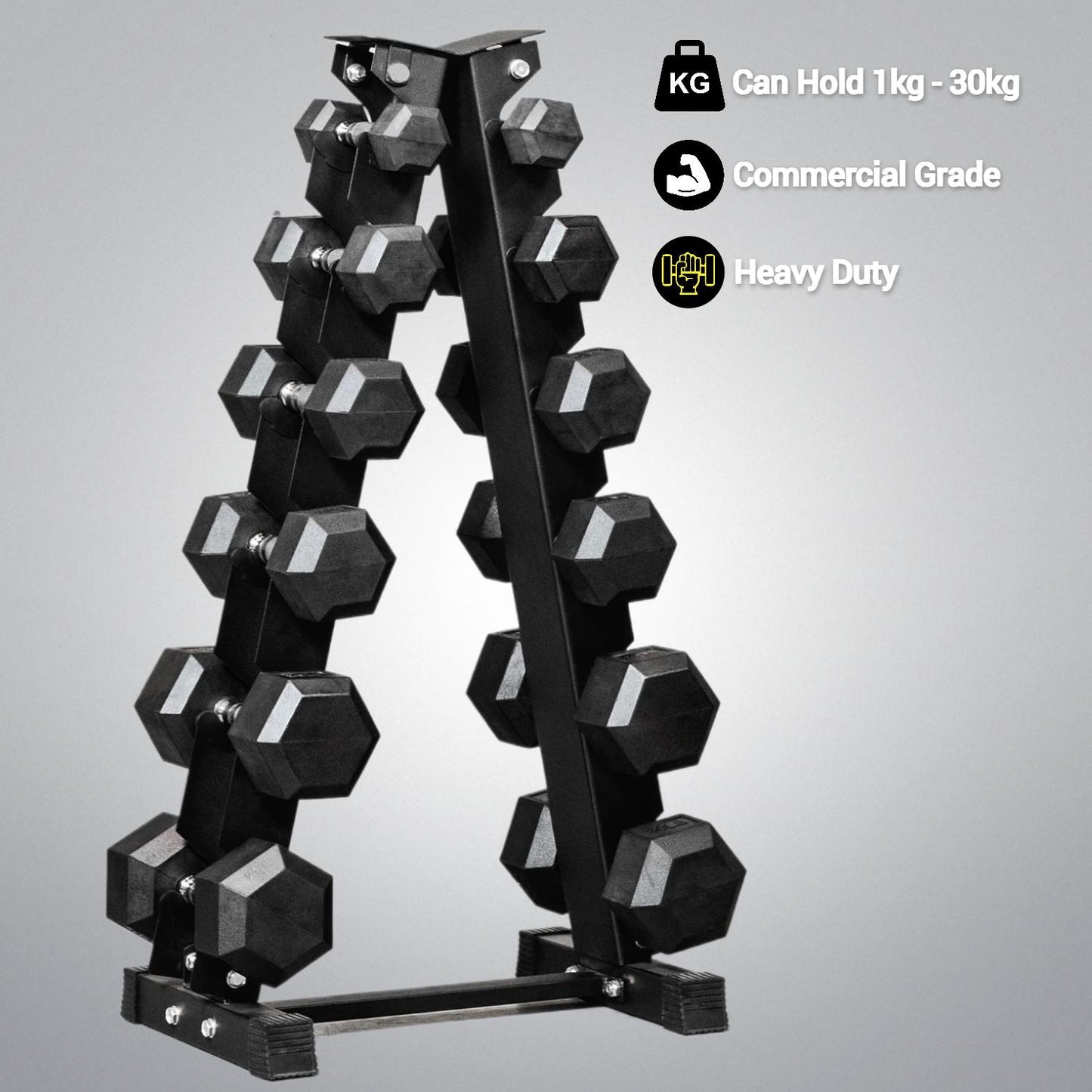 5 & 6 Tier Hex Dumbbell Tree Stand