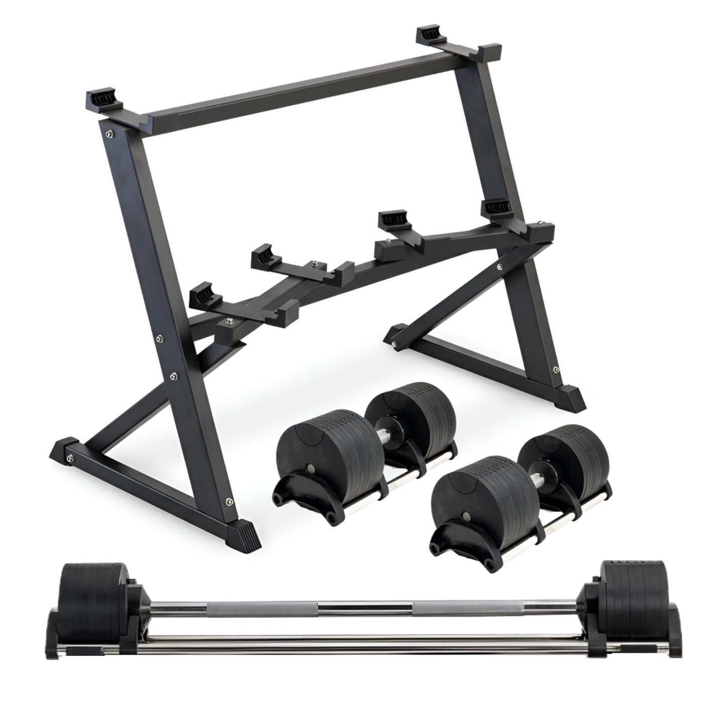 Adjustable Dumbbell & Barbell Set