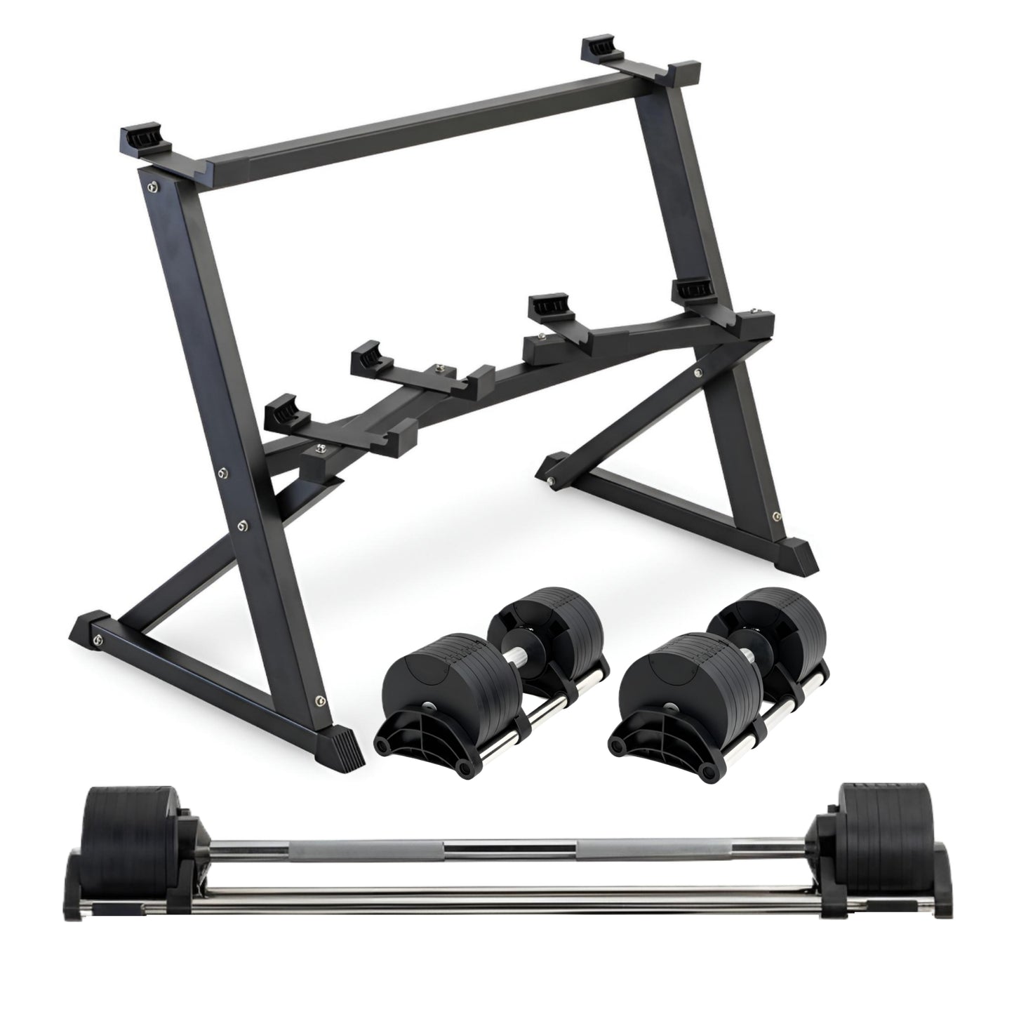 Adjustable Dumbbell & Barbell Set