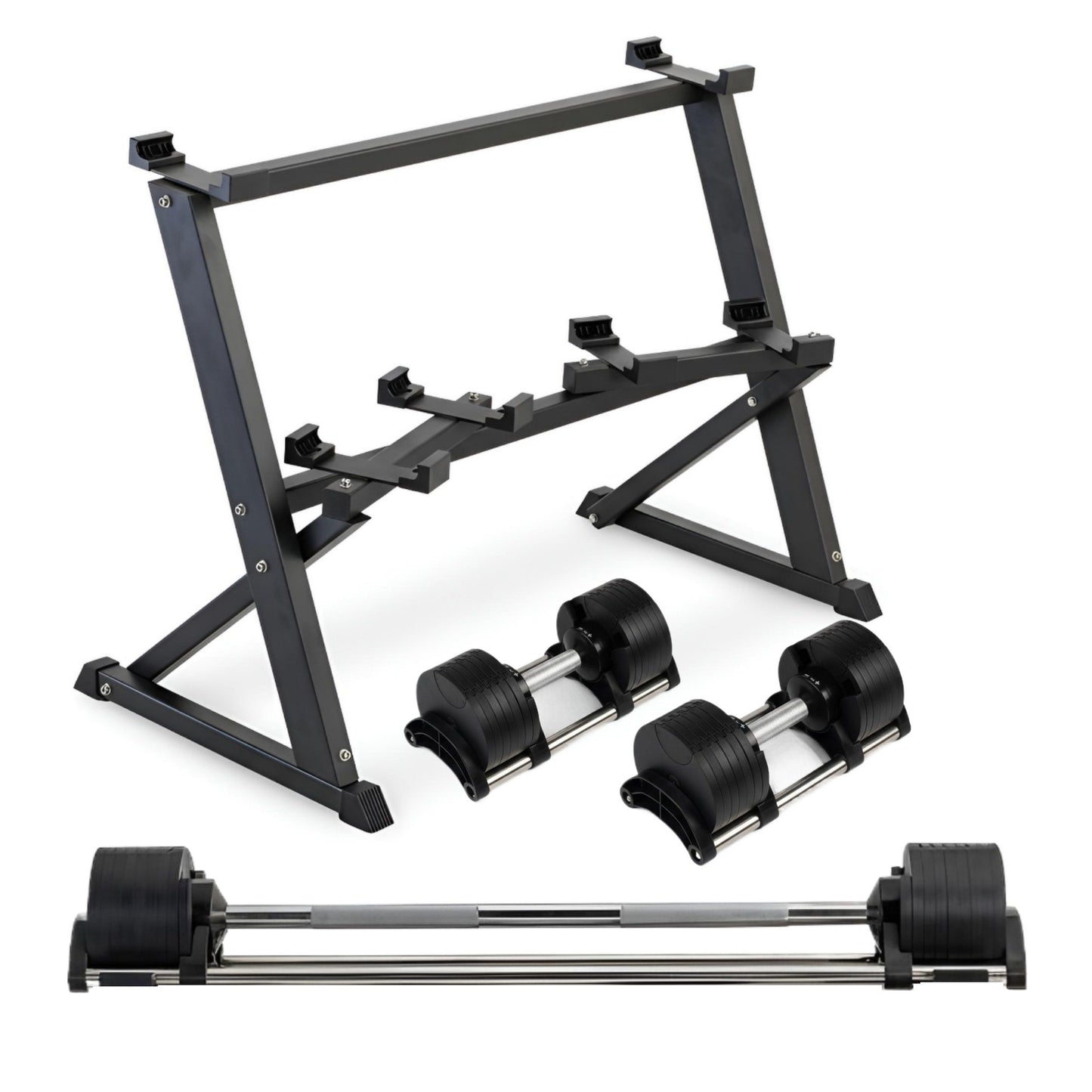 Adjustable Dumbbell & Barbell Set