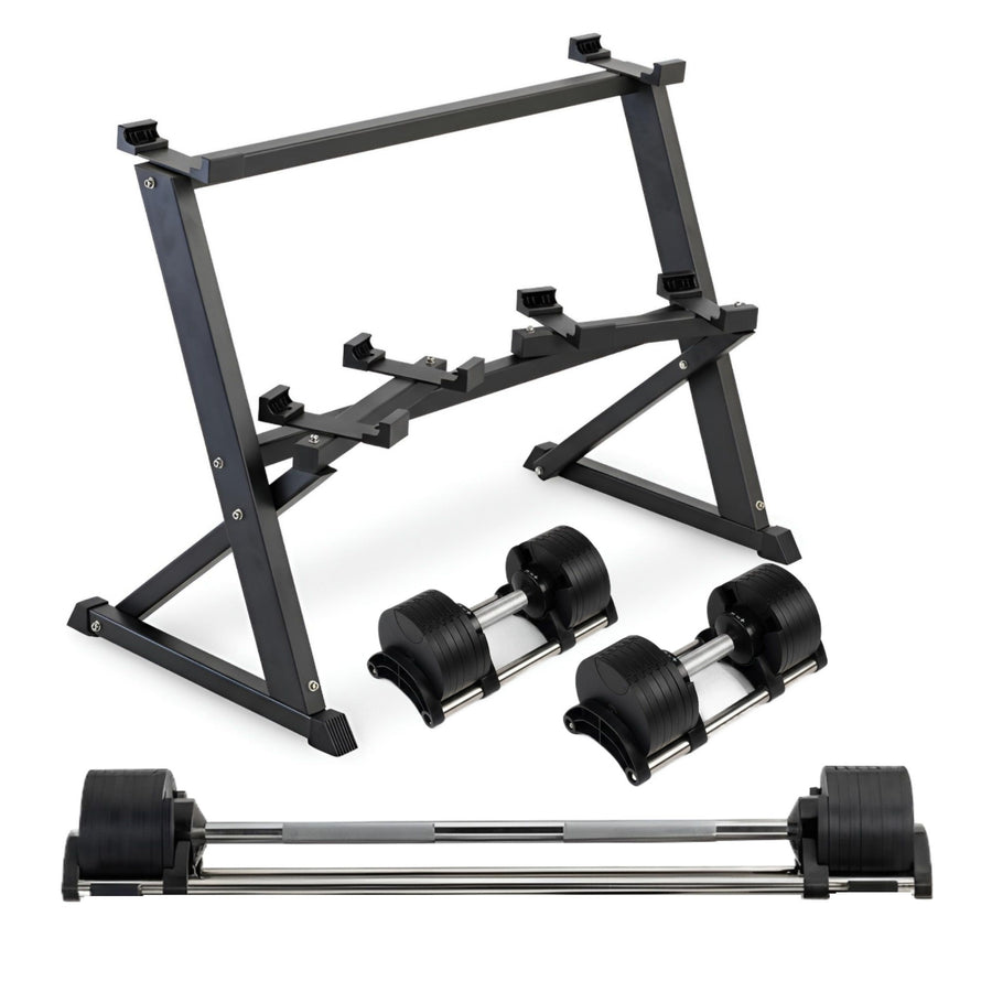 Adjustable Dumbbell & Barbell Set