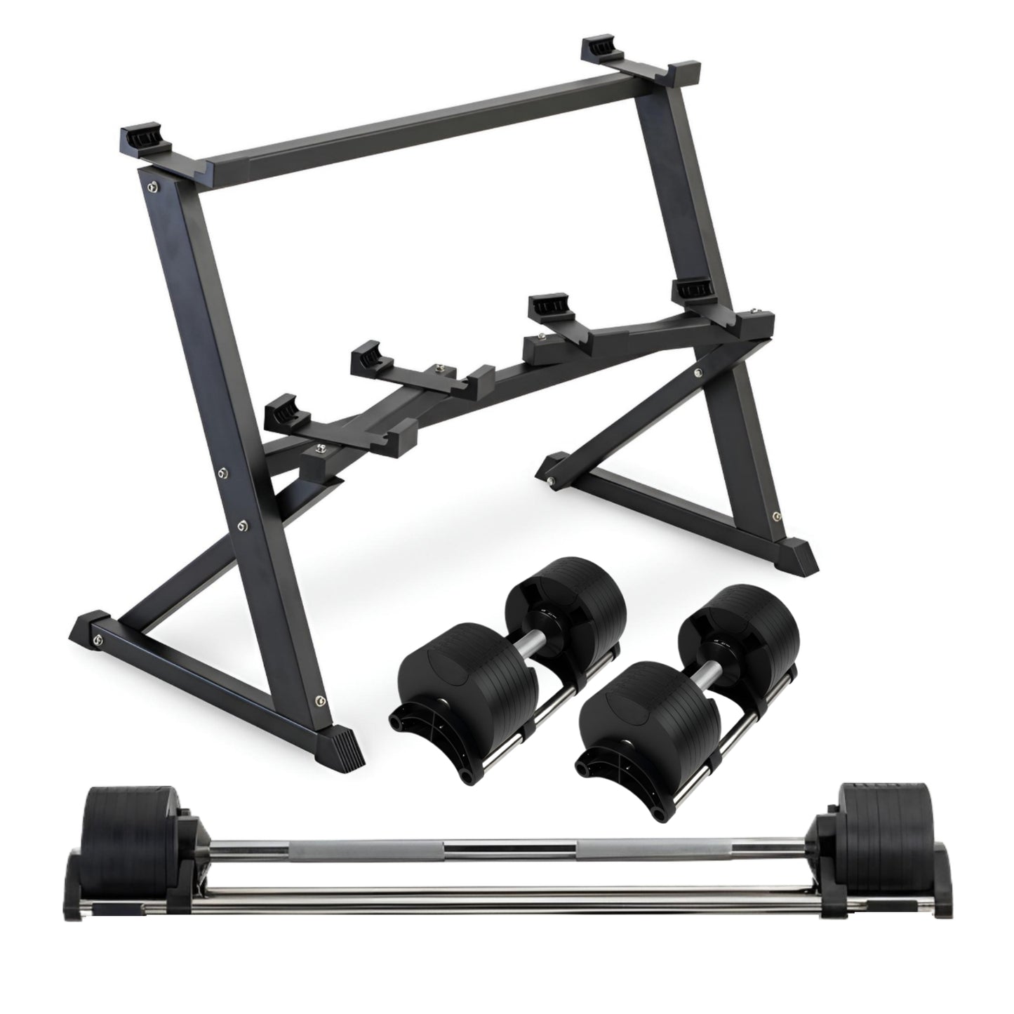 Adjustable Dumbbell & Barbell Set