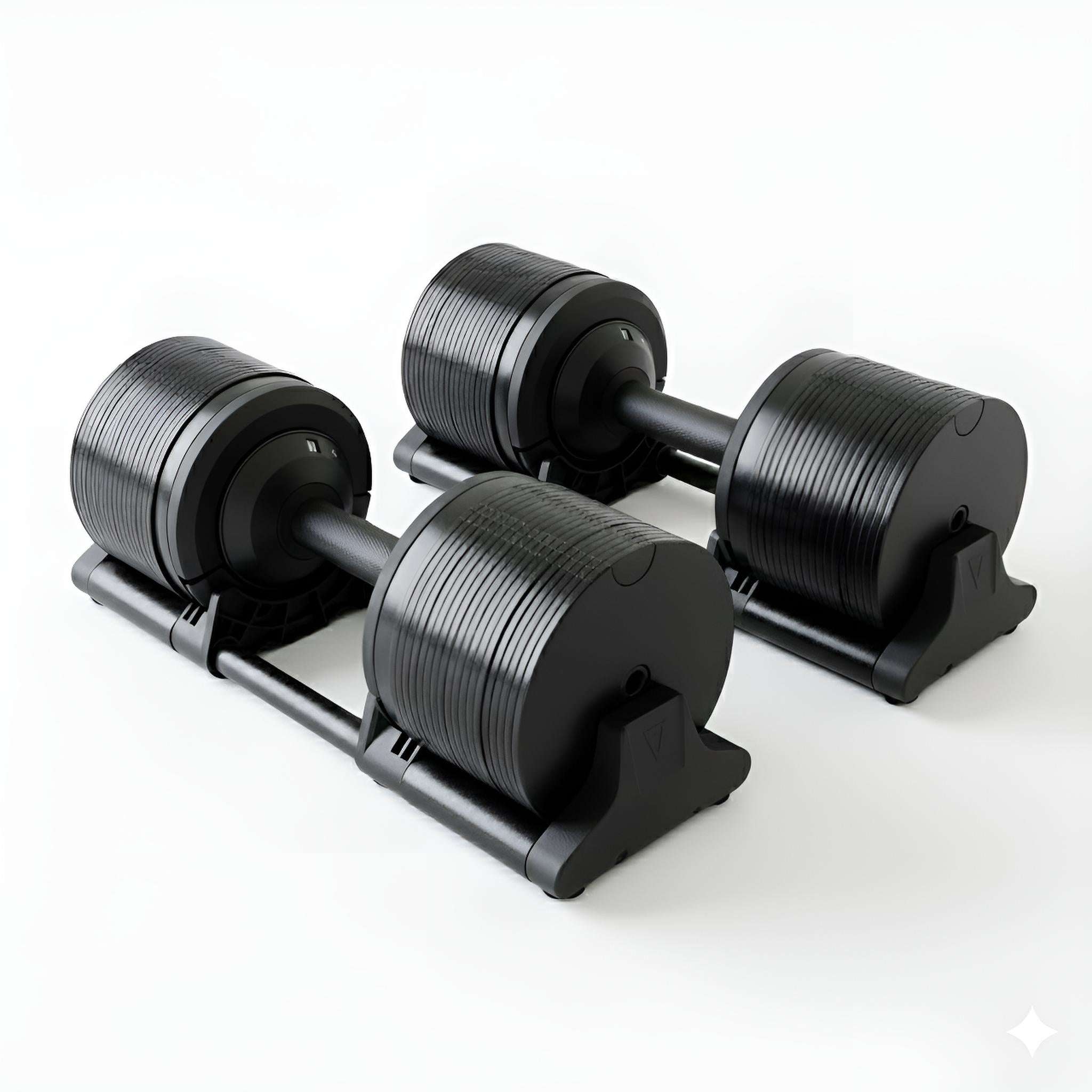 Adjustable Dumbbells 40kg Pair with 1kg Increments new design