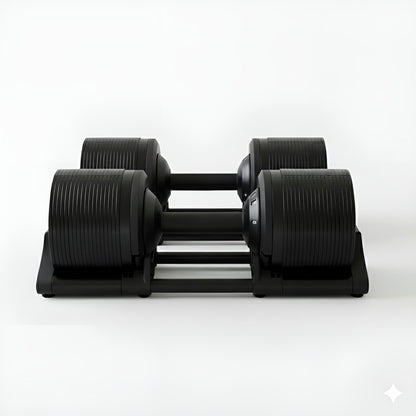 Adjustable Dumbbells 40kg Pair with 1kg Increments new design