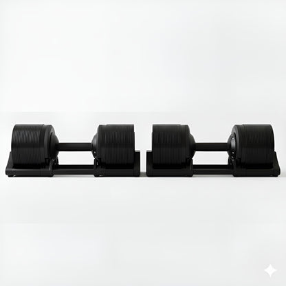 Adjustable Dumbbells 40kg Pair with 1kg Increments new design