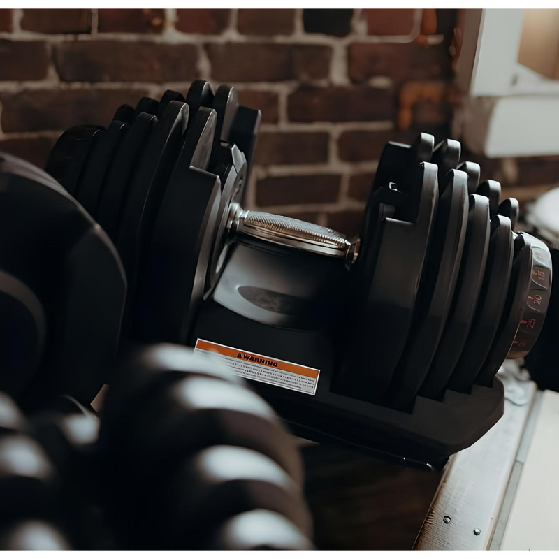 Adjustable Weight Bench + 2x40kg Adjustable Dumbbells