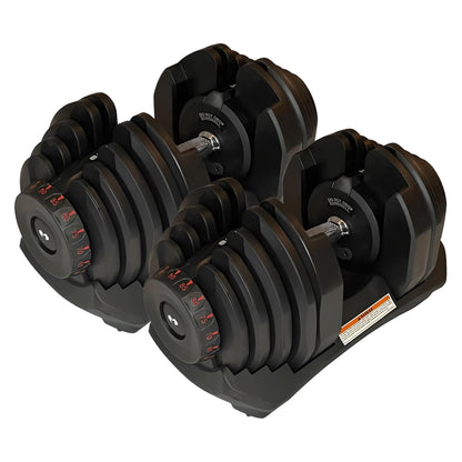 Adjustable Weight Bench + 2x40kg Adjustable Dumbbells