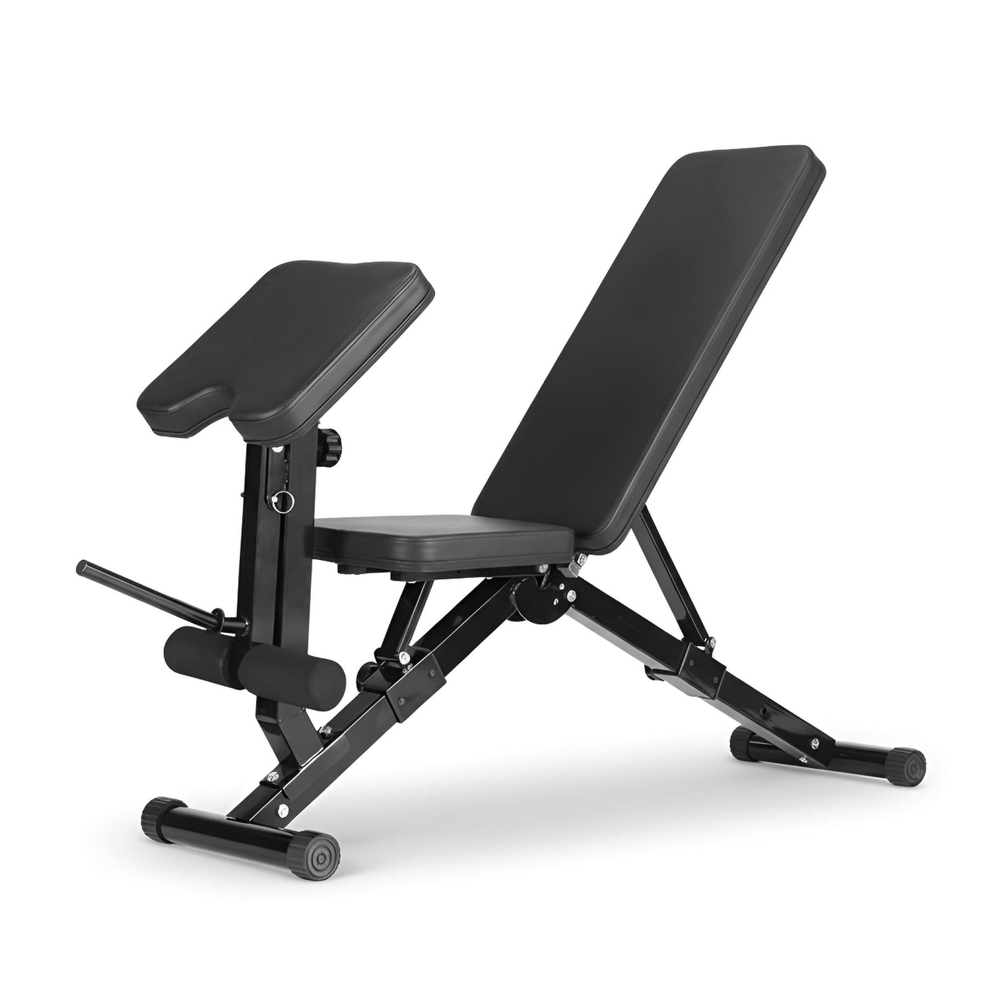Adjustable Weight Bench with Preacher Curl and Leg Workout (Foldable)