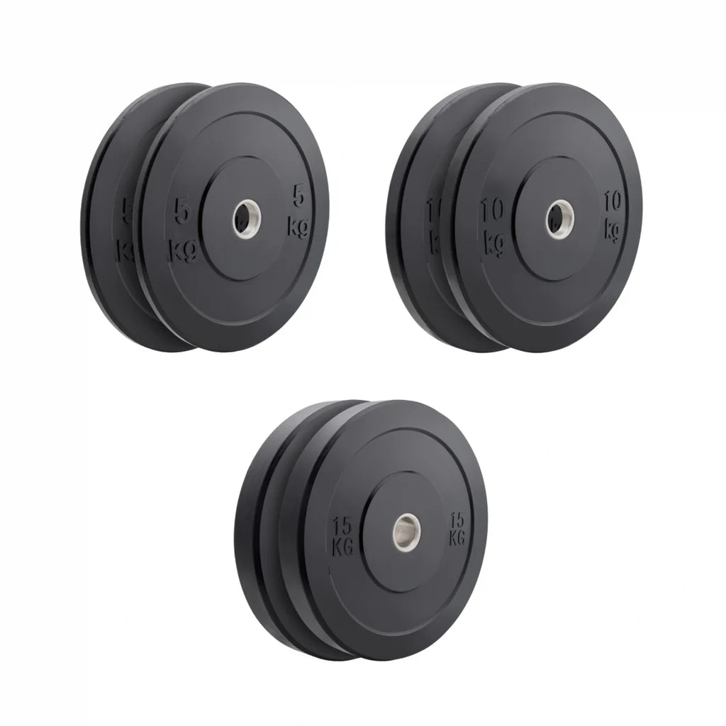 Blackout Olympic Rubber Bumper Plates